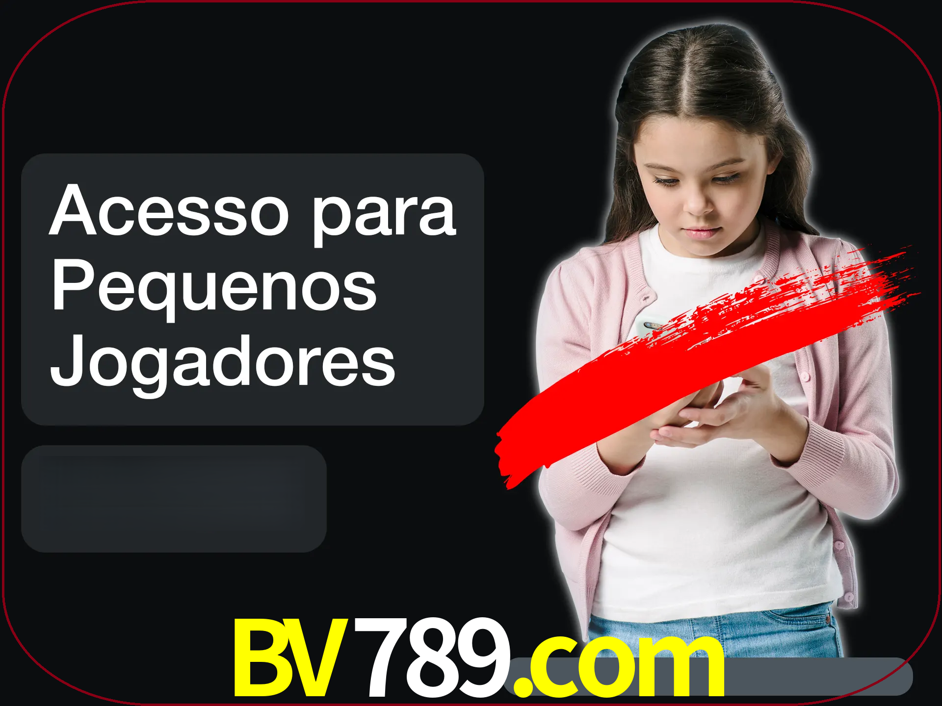 As crianças não podem jogar jogos de cassino.