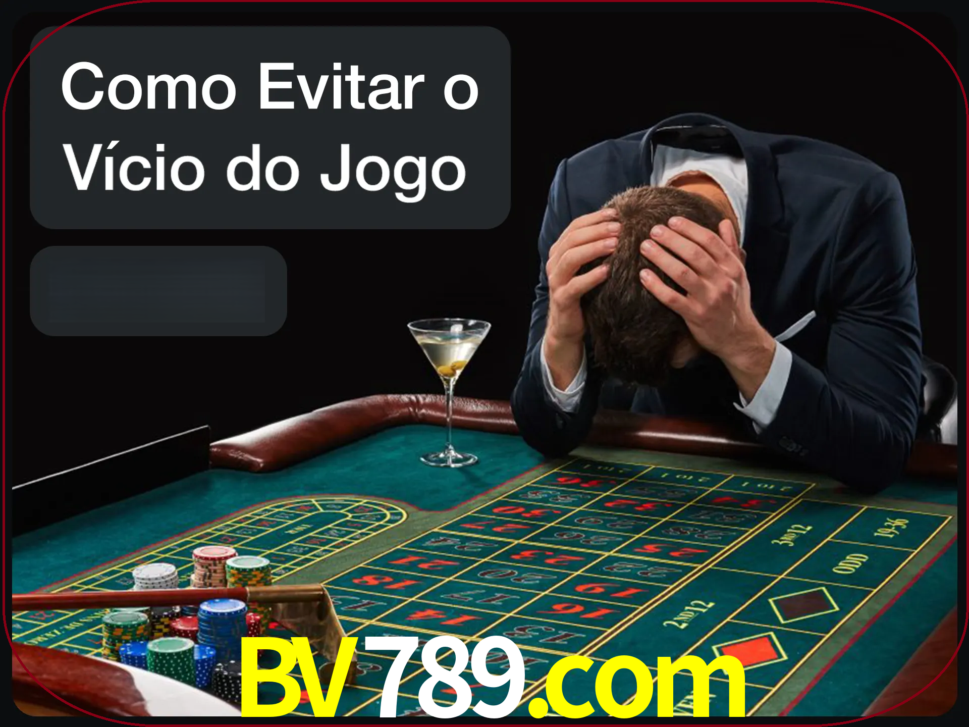 Você é responsável por cada uma de suas apostas.